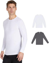 Load image into Gallery viewer, 32 DEGREES Men&#39;s 2-Pack Performance Lightweight Thermal Baselayer Crewneck Top
