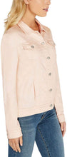 Load image into Gallery viewer, Buffalo David Bitton Womens Knit Denim Jacket (Light Pink, Large)
