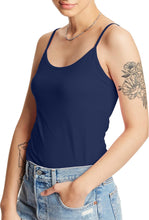 Load image into Gallery viewer, Hanes Women&#39;s Cami with Built-in Shelf Bra, Stretch Cotton Camisole, Adjustable Straps
