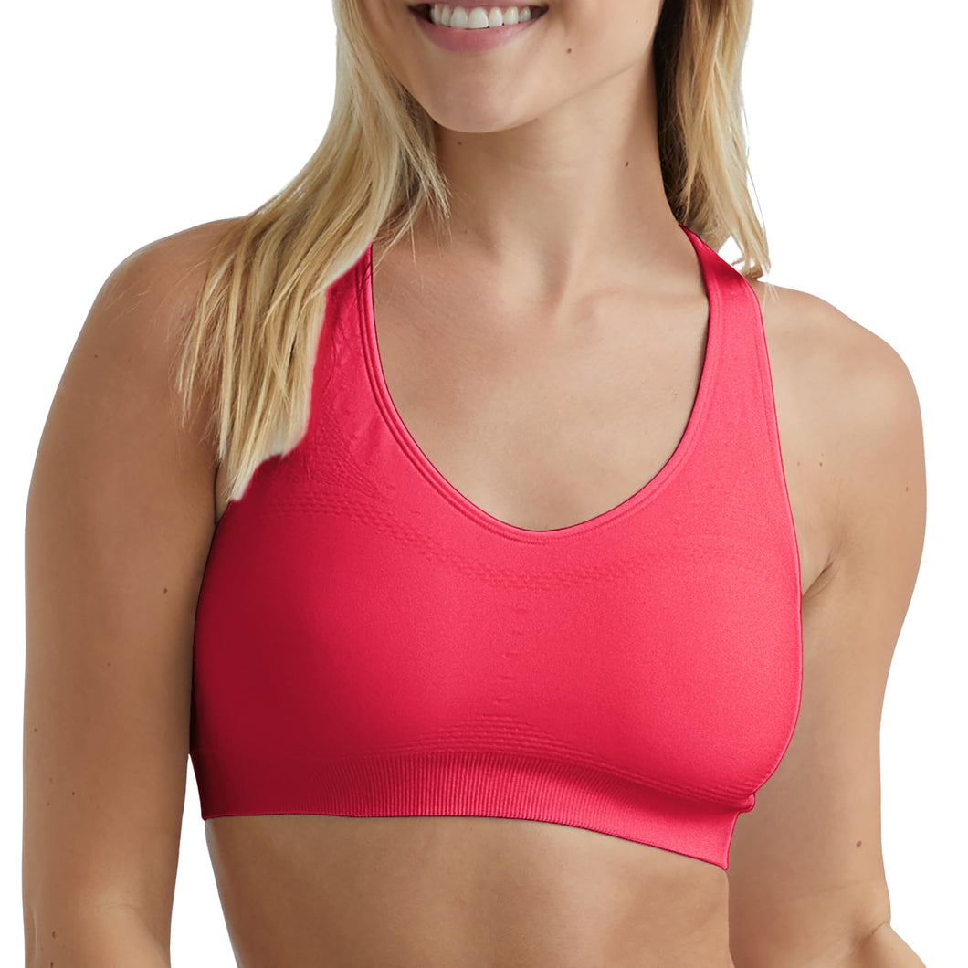 Hanes Women's Sport Seamless Racerback Sports Bra