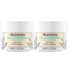 Load image into Gallery viewer, Aveeno Calm + Restore Triple Oat Hydrating Face Serum for Sensitive Skin Gentle and Lightweight Facial Serum to Smooth and Fortify Skin Hypoallergenic, Fragrance &amp; Paraben-Free,1.7 fl. Oz (Pack of 2)
