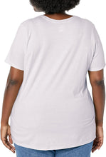 Load image into Gallery viewer, Hanes Comfortblend Women&#39;s Size Plus Printed Short-Sleeve V-Neck T-Shirt Discontinued
