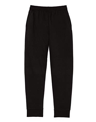 Hanes Boys Fleece Jogger Sweatpants with Pockets (D276) -Black Soot -L