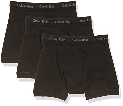 Calvin Klein Men's Underwear Cotton Classics Boxer Briefs - X-Large - Black (Pack of 3)