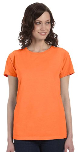 Authentic Pigment 5.6 oz. Pigment-Dyed & Direct-Dyed Ringspun T-Shirt (1977) Neon Orange, XL