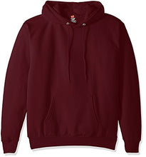 Load image into Gallery viewer, Hanes Men&#39;s Pullover EcoSmart Hooded Sweatshirt, maroon, Large
