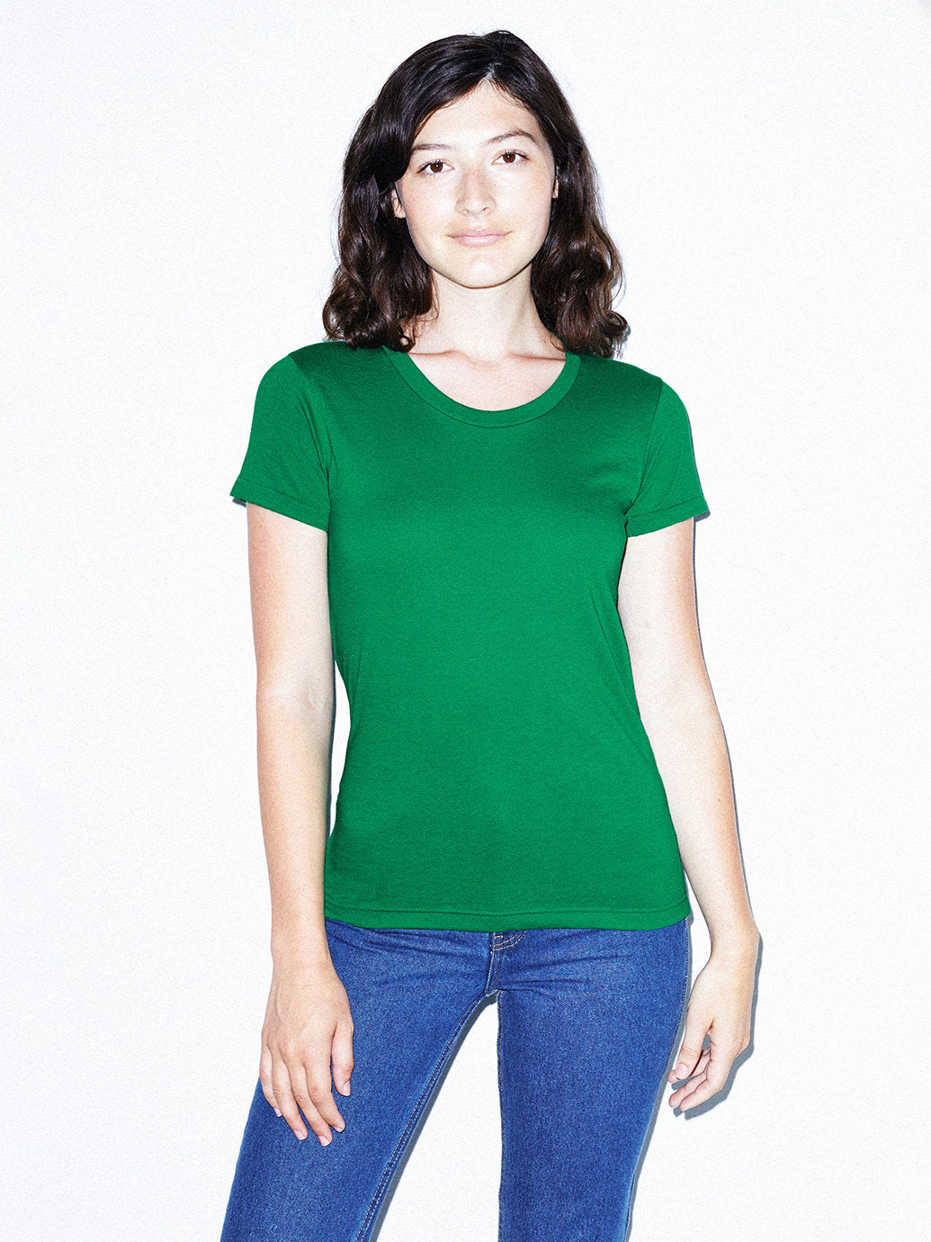 American Apparel Women's 50/50 Classic Crewneck Short Sleeve T-Shirt